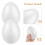 3Pcs De Espuma Brancos Para Pintura E Decoração Infantil 7