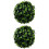 2Pcs Hanging Artificial Grass Balls Plastic Topiary Ball Decor Green 5