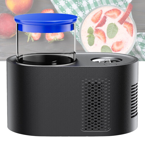 Yogurt Maker Hot And Cold Temperature Control Automatic Multi-Functional For Oat Milk And Grains Black