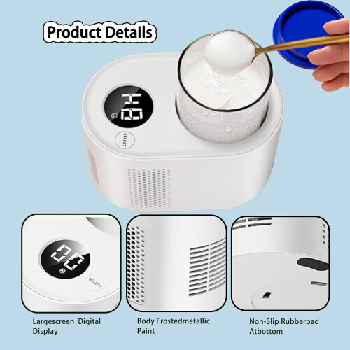 Yogurt Maker Hot And Cold Temperature Control Automatic Multi-Functional For Oat Milk And Grains Black 2