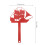 Mailbox Topper Briefkasten Fahnenhalter Eisen Rot 3