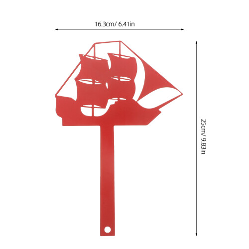 Mailbox Topper Briefkasten Fahnenhalter Eisen Rot 2