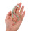 Gemstone Beaded Phone Charm: Pulseira Com Corrente De 4