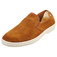 (46) Rivieras Herren - Klassische Espadrillenschuhe aus Wildleder in Braun