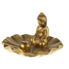 1 Buddha Räucherstäbchenhalter Aromadiffusor Räucherzubehör Gold