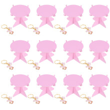 1 Set Babyshower Deko Fußabdruck Schlüsselanhänger Mini Muffin Ständer