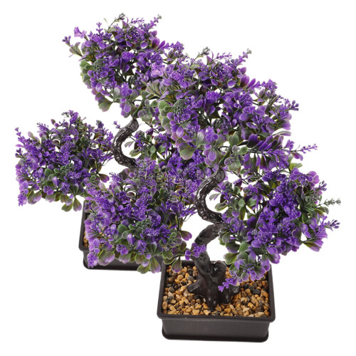 2 Unidades Árvore Bonsai Artificial Para Decoração