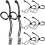 8Pcs Black Backdrop Cloth Fixing Clamps ABS Nylon Adjustable Holder 1
