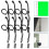 8Pcs Black Backdrop Cloth Fixing Clamps ABS Nylon Adjustable Holder 7