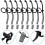 8Pcs Black Backdrop Cloth Fixing Clamps ABS Nylon Adjustable Holder 5