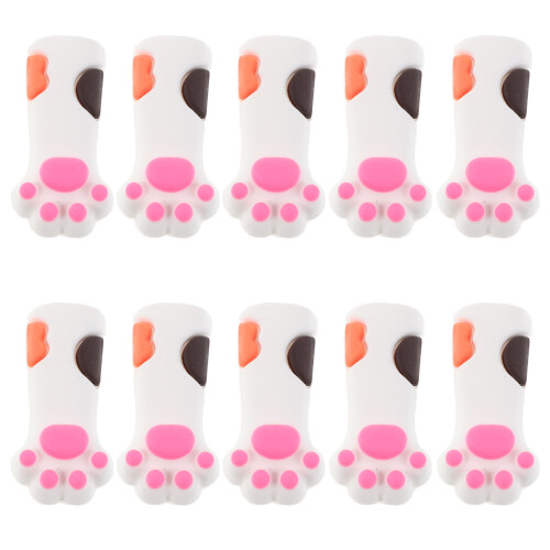 20 Unidades De Capas De Silicone Pata De Para Alicate De Cutícula