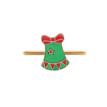 Wreath Elk Napkin Rings Christmas Trees Napkin Holder Buckles-3