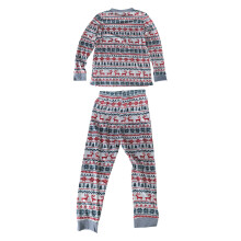 Long Sleeve Pyjamas Set-white christmas flow Children 8T