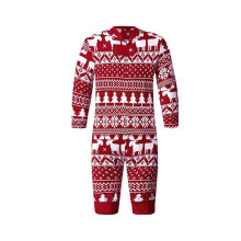 Christmas Matching Pajamas Family-red christmas flower Baby 6M