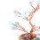 Mini Árbol De Cristal Artificial 7 Ramas Para Y Oficina 8