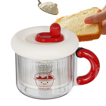 Dry Yogurt Press With Lid, Reusable Fine Mesh Filter Cheese Maker For Cream And Soy Milk, Red