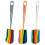 3Pcs Escova Garrafa Reutilizável Com 3