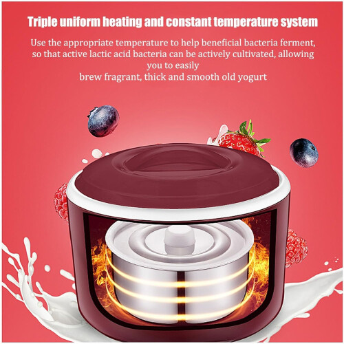 Small Yogurt Maker, Multifunctional Automatic Yogurt Machine With Temperature Control For Yogurt, Rice Wine, Dough, Natto 2