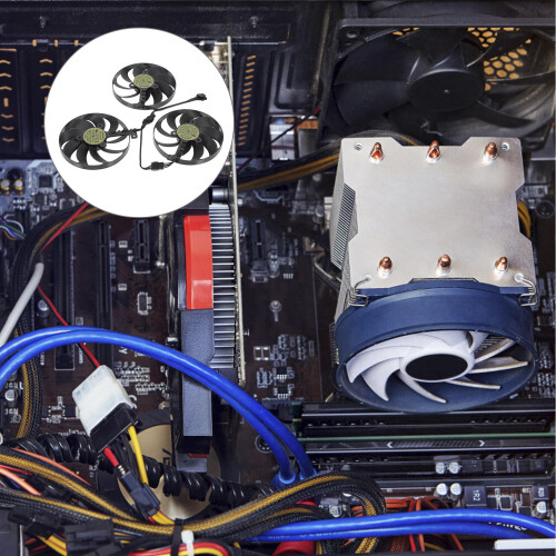 1 Set Ventilateur Refroidissement Pour Graphique Cf9010U12D 87mm 1