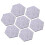 12 Unidades Quadro De Recados Hexagonal Autoadesivo Para Parede 3