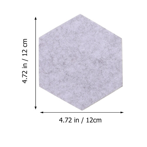 12 Unidades Quadro De Recados Hexagonal Autoadesivo Para Parede 1