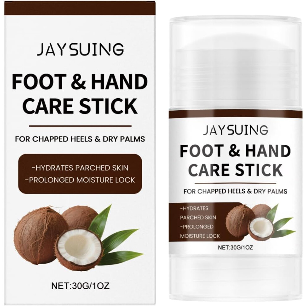 Jay Suing Hand & Foot Balm Stick | Beeswax, Vitamin E, Coconut Oil | Cracked Heels, Dry Skin Repair - 30g