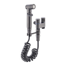 1 in 2 out Dual Control Valve For Washing Machine Toilet Faucet Bidet Grey Finish Bathroom