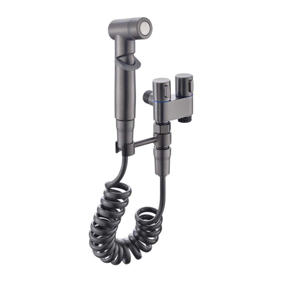 1 In 2 Out Dual Control Valve For Washing Machine Toilet Faucet Bidet Grey Finish Bathroom 9393856559978