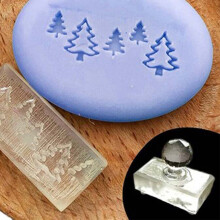 Christmas Pattern Acrylic Soap Stamp- With handle Z0062DS