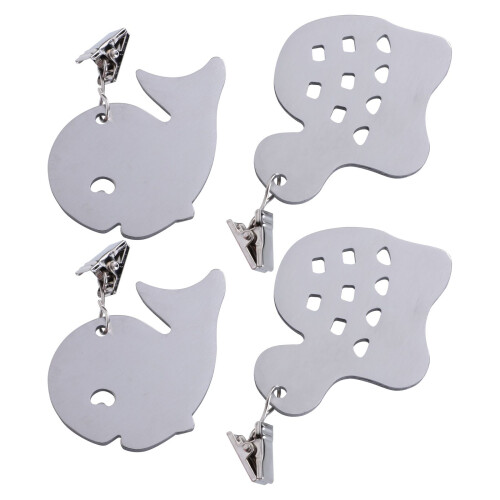 4 Pièces Clips De Fixation Pour Nappe En Forme D’animaux Antidérapants