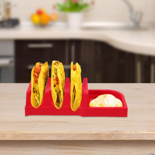 Taco Holder 4 Peças Com Para E Suporte 3 Tacos 2
