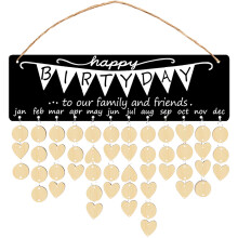 Conjunto Decoração Parede Calendário Aniversários Para Quadro Lembrete