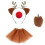 Elastisches Weihnachts-Stirnband-Set,-Antler Khaki Threep 1