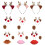 Feiertags-Cheer-Stirnbänder-Set,-Geweih bordeauxrot 2