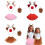 Feiertags-Cheer-Stirnbänder-Set,-Geweih bordeauxrot 3