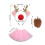Feiertags-Cheer-Stirnbänder-Set,-Geweih bordeauxrot 4
