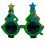 Weihnachten Santa Bart Brillengestell-Grüner Weihnachtsbaum 1