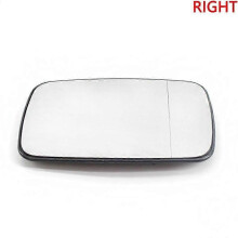 (White (R)) 1PCS Car Side Heated Mirror Glass Rearview Mirror Lens Left /Right for BMW 3 Series E46 318i 320i 325i 330i 1998-2006 25-26s