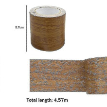 (brown) Woodgrain Repair Tape Patch Wood Textured Furniture Adhesive Tape Strong Stickiness Waterproof 25-26s