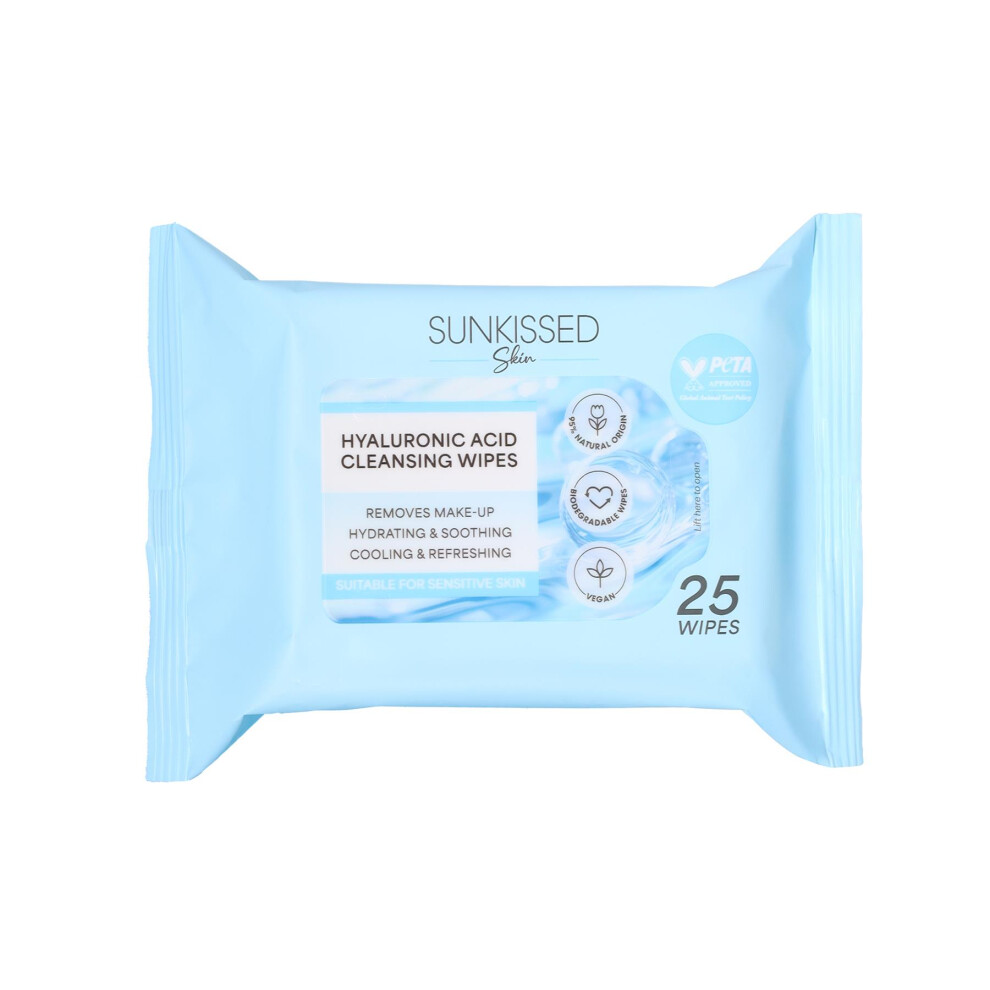 Sunkissed Skin Hyaluronic Acid Cleansing Wipes 25S