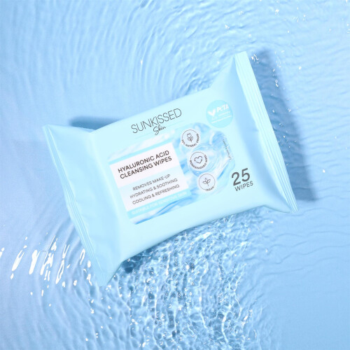 Sunkissed Hyaluronic Acid Cleansing Wipes 25 Pack 1