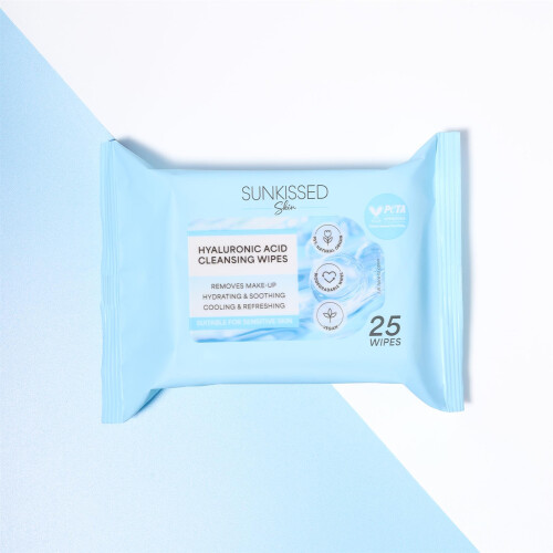 Sunkissed Hyaluronic Acid Cleansing Wipes 25 Pack 2