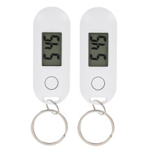 2Stk. Schlüsselanhänger Uhr Digitaluhr Stumme Hängeuhr Für