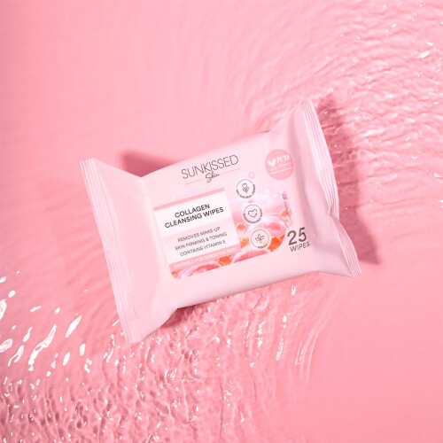 Sunkissed Skin Collagen Cleansing Wipes 25 Pack 1
