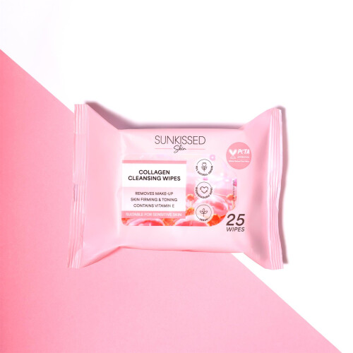 Sunkissed Skin Collagen Cleansing Wipes 25 Pack 2