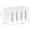 (White)Five rows Adjustable Handbag Closet Shelf Dividers Expandable Handbag Storage Organization 25-26s 2