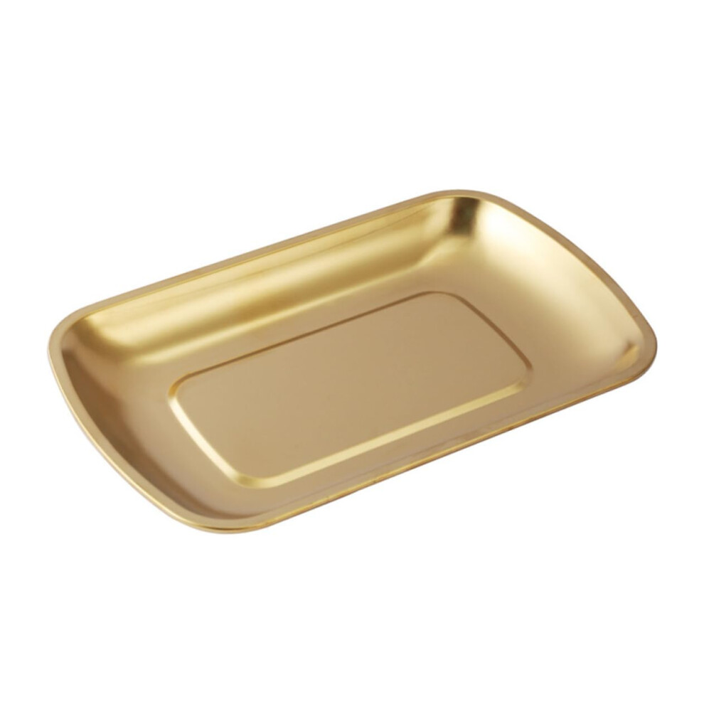 Stainless Steel Snack Dish Food Serving Tray Fruit Platter Dessert Plates Gold Finish-image-OPC-PMDMJQH-NEW