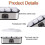 Yogurt Maker 1400ml Capacity, 8 Glass Jars, LCD Display, Adjustable Temperature, Timer for Probiotic Yogurt 4