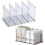 (Clear)Five rows Adjustable Handbag Closet Shelf Dividers Expandable Handbag Storage Organization 25-26s 1