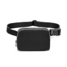 (Black) Bum Bag For Women Men, Fanny Pack With Adjustable Straps Crossbody Fashion Waist Pack, Travel Running Belt Bag 25-26s